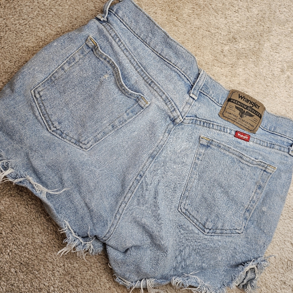 Wrangler Light Blue Denim Shorts